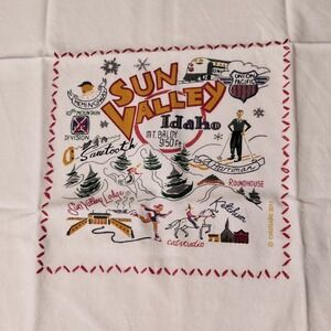 Catstudio Sun Valley Idaho Geography Collection Dish Towel Approx. 21.5"x28"